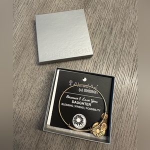 Alex & Ani Gold Daughter Bracelet - Floral - Comes in Nordstrom Box